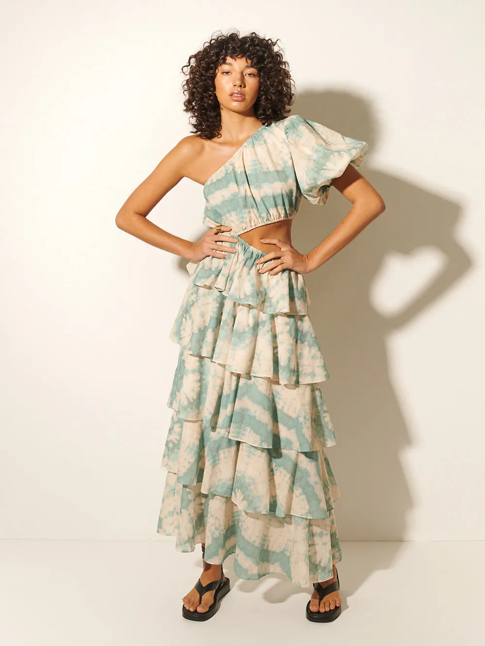 Mirage One Shoulder Maxi Dress sold by Kivari product image thumbnail 4