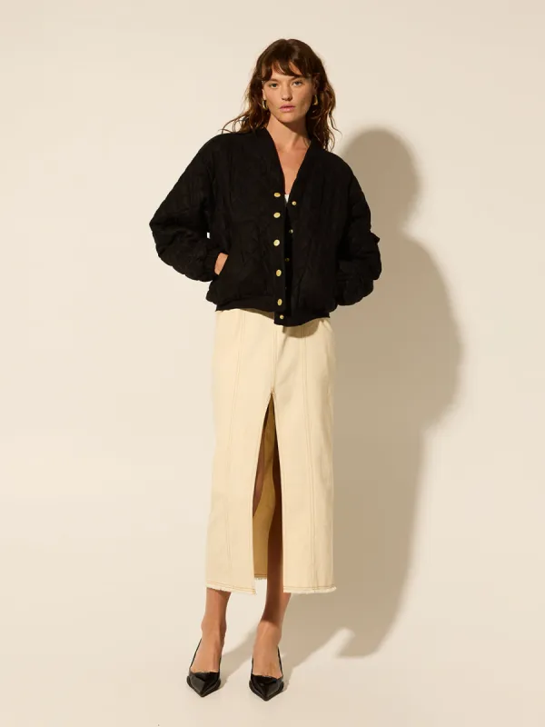 Vida Quilted Jacket - Black sold by Kivari
