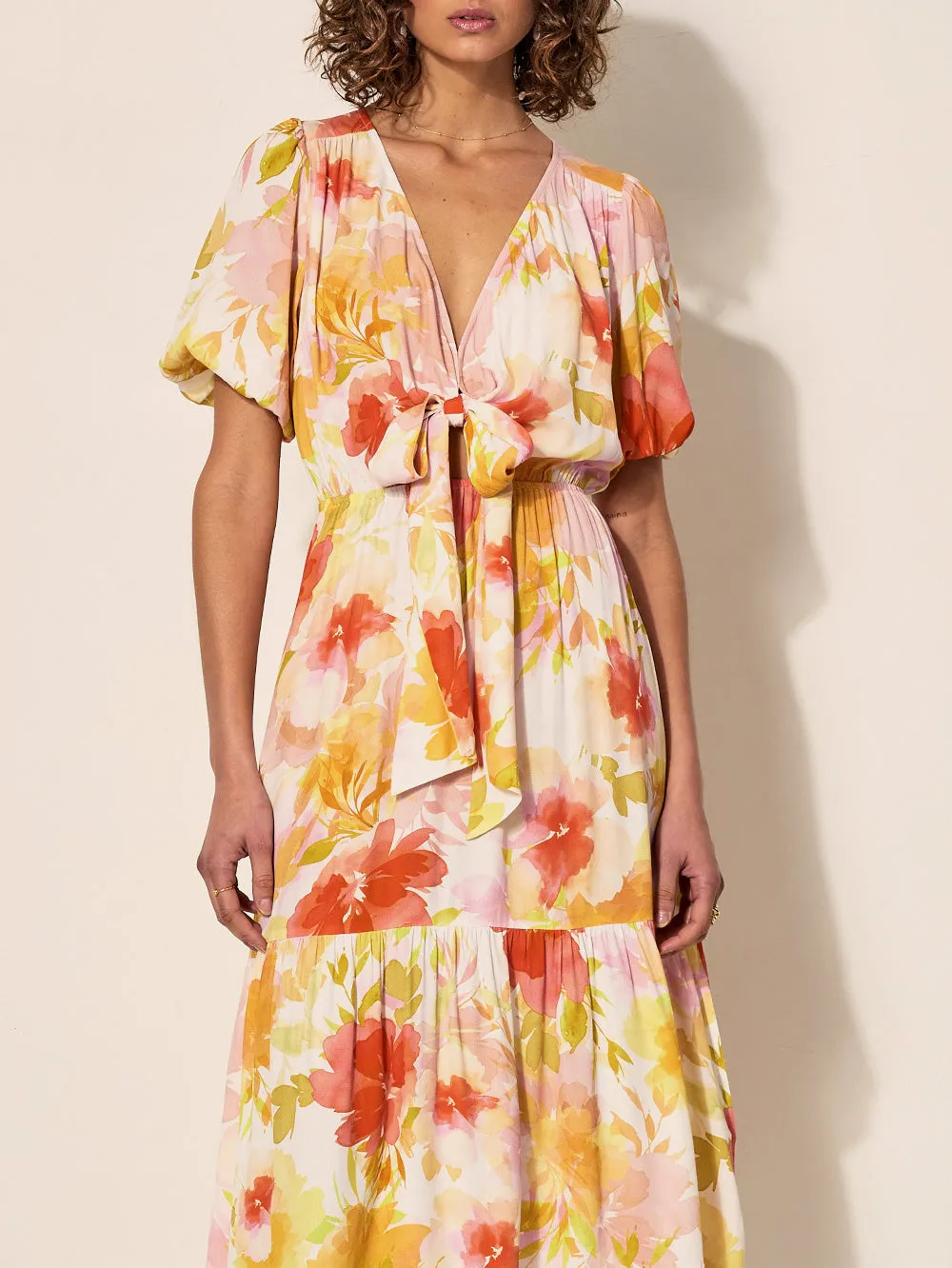 Genevieve Tie Front Midi Dress sold by Kivari product image thumbnail 2