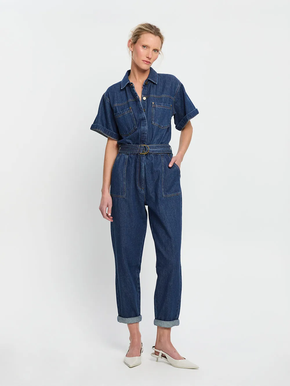 Brae Boilersuit - Indigo sold by Kivari