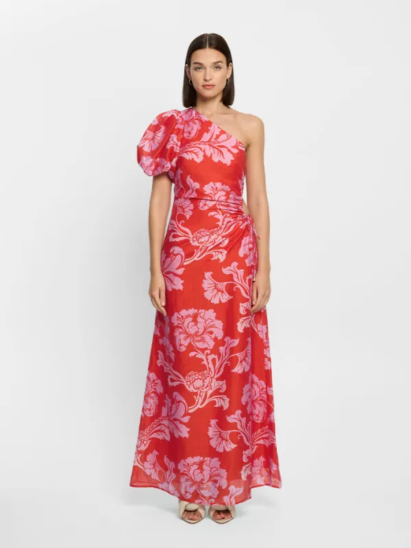 Olina One Shoulder Maxi Dress sold by Kivari