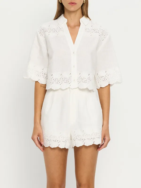 Payton Top - White sold by Kivari