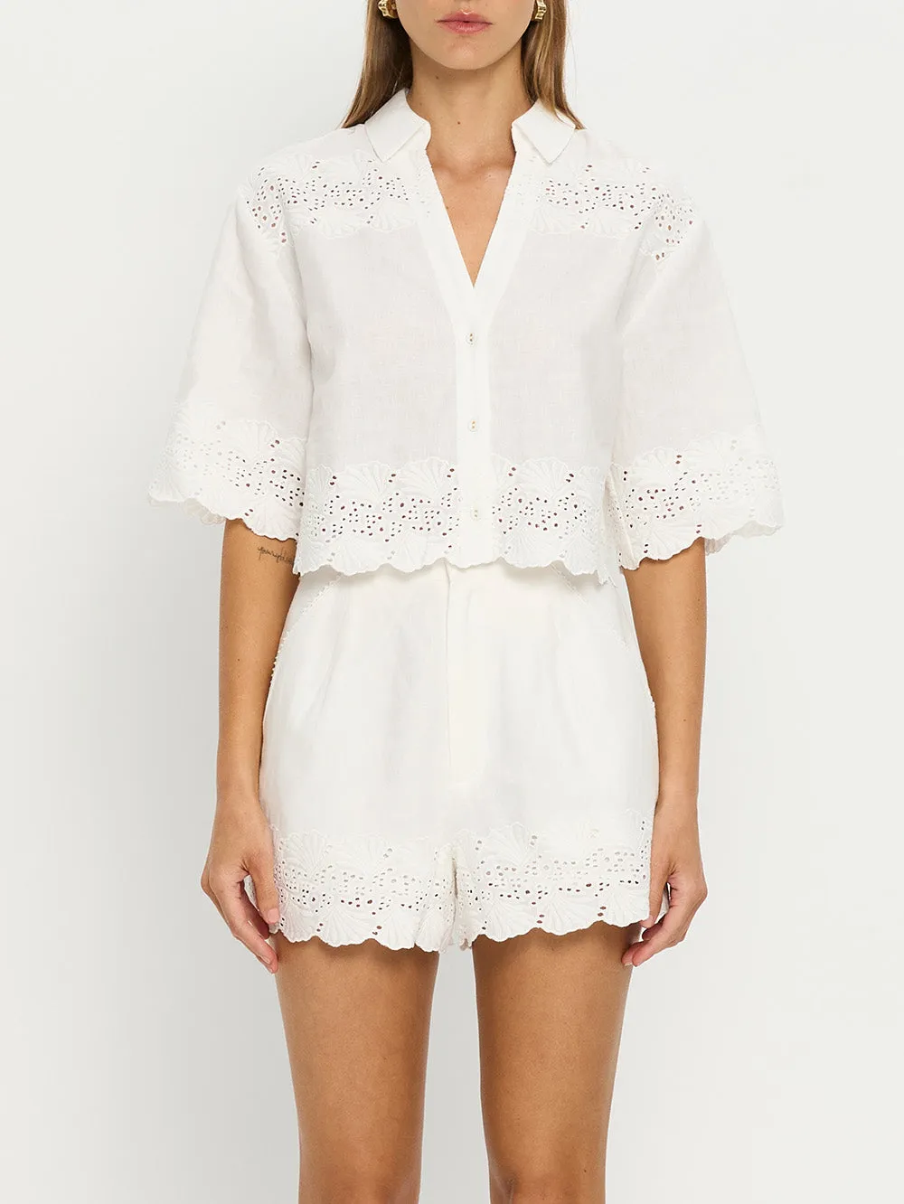 Payton Top - White sold by Kivari