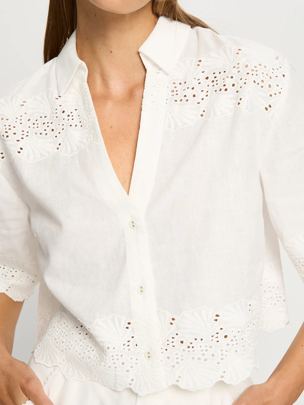 Payton Top - White sold by Kivari product image thumbnail 5