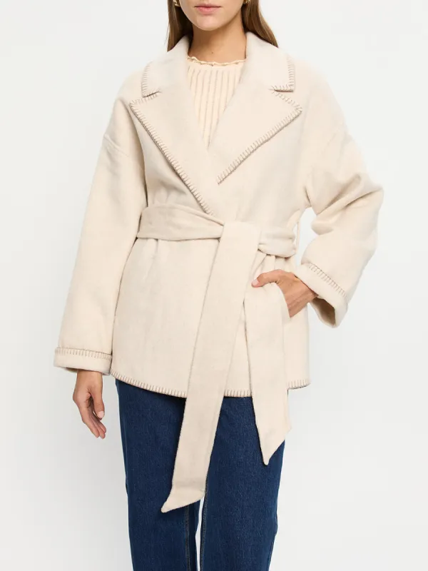 Josephina Coat - Ivory sold by Kivari