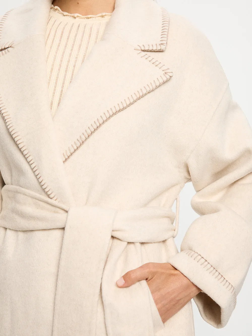 Josephina Coat - Ivory sold by Kivari product image thumbnail 5