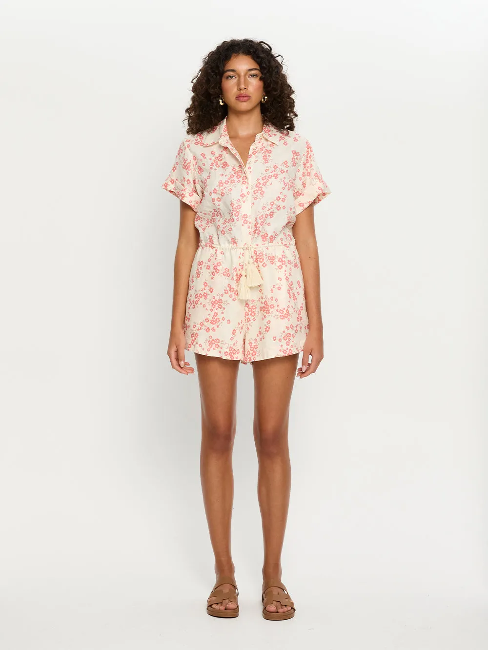 Zia Linen Playsuit sold by Kivari product image thumbnail 3