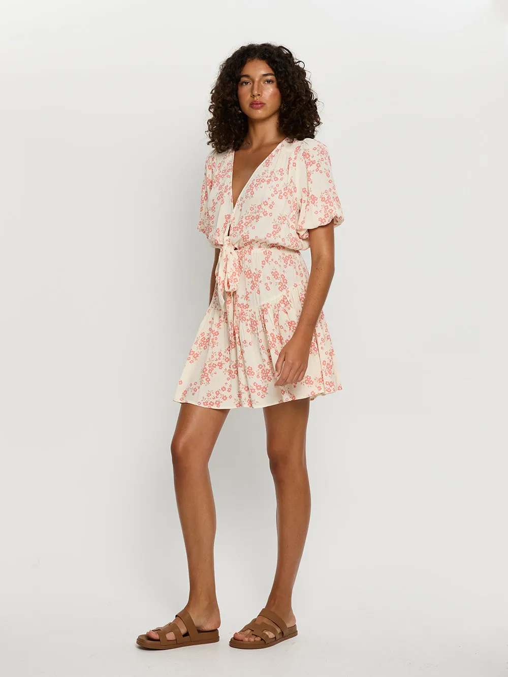 Zia Tie Front Mini Dress sold by Kivari product image thumbnail 3