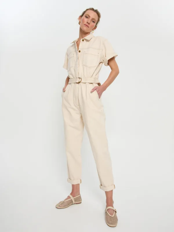 Brae Boilersuit - Cream sold by Kivari