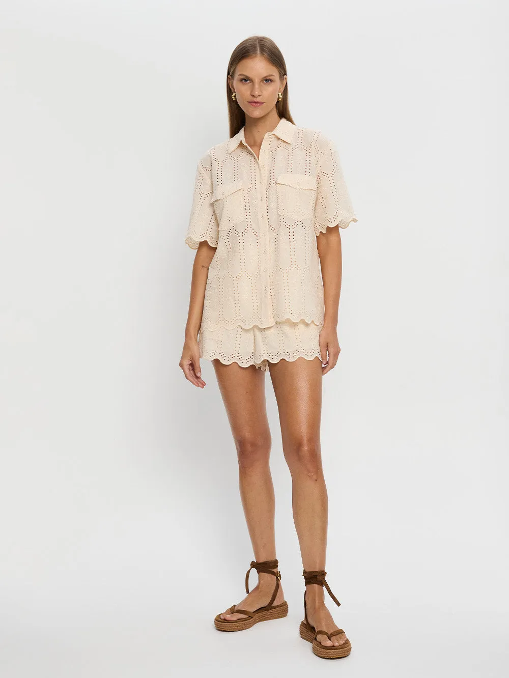Estelle Shirt - Cream sold by Kivari product image thumbnail 2