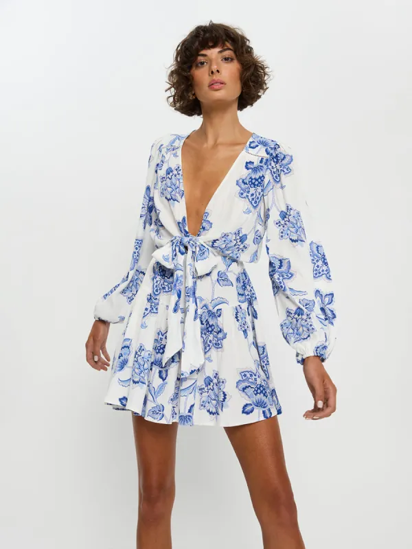 Chiara Tie Front Mini Dress sold by Kivari