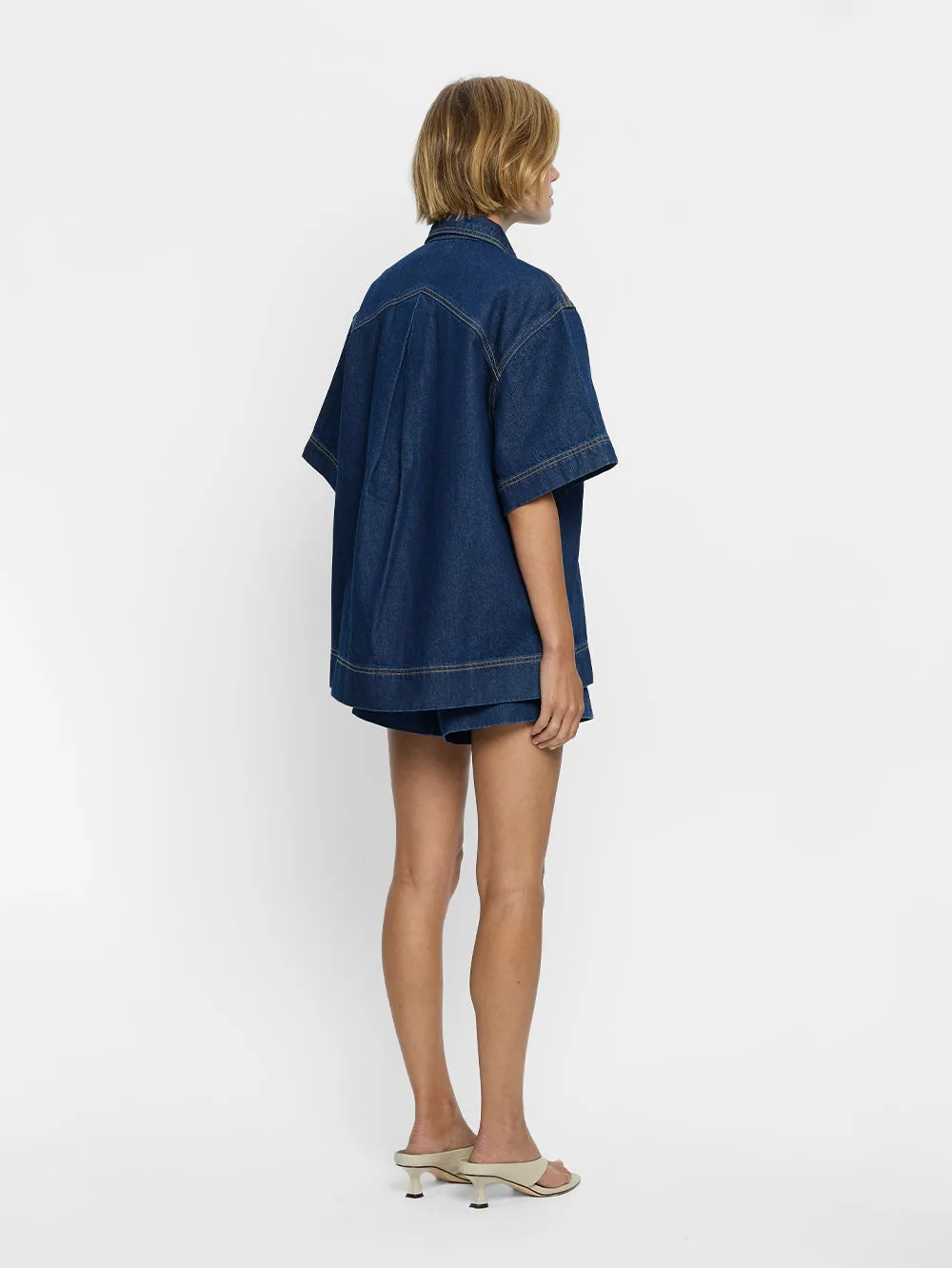Paloma Denim Shirt - Dark Indigo sold by Kivari product image thumbnail 3
