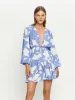 Amelie Tie Front Mini Dress sold by Kivari
