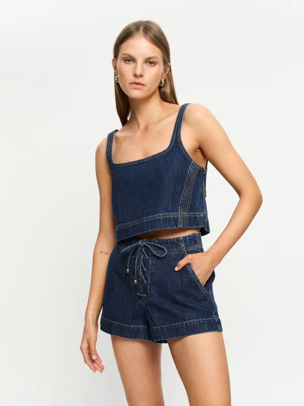 Joelle Denim Short sold by Kivari
