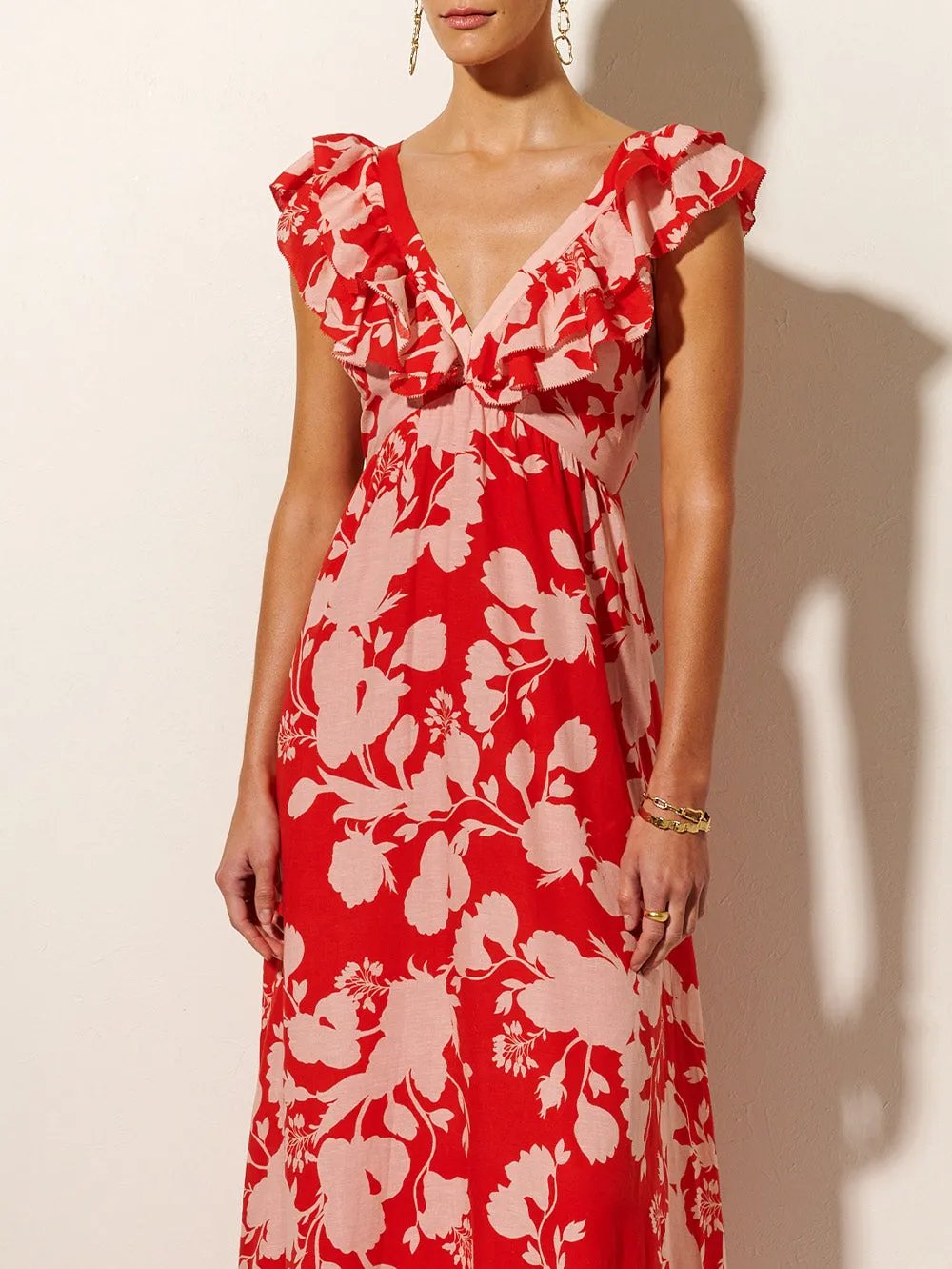 Delfina Ruffle Maxi Dress sold by Kivari product image thumbnail 2