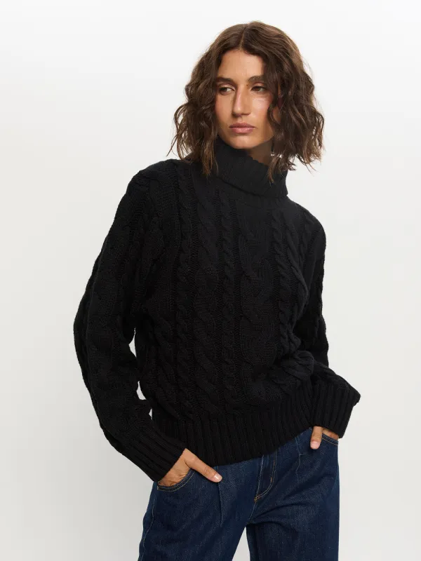 Anya Roll Neck Knit Sweater sold by Kivari
