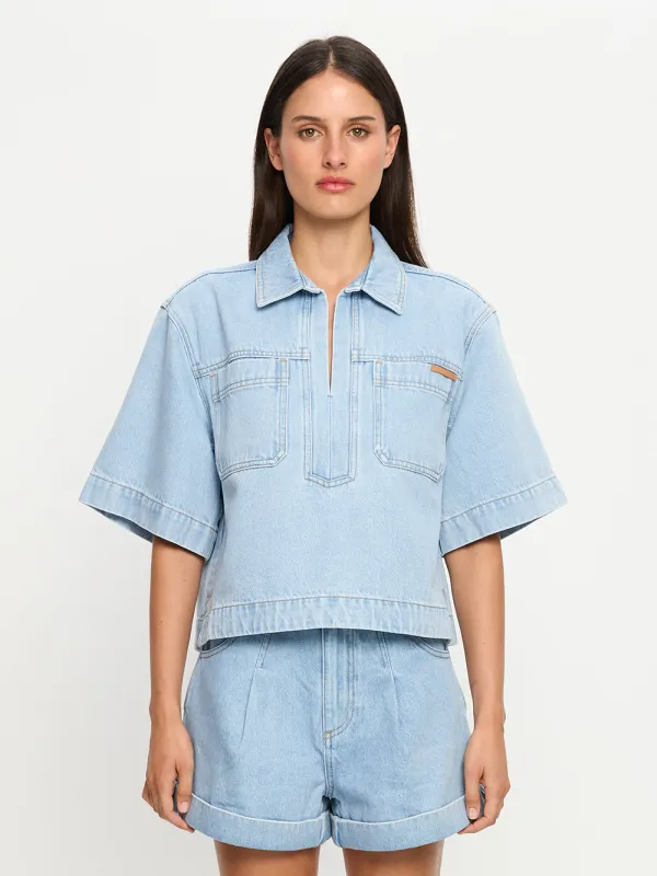 Avery Denim Top sold by Kivari