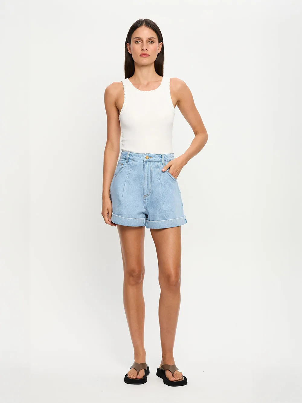 Avery Denim Short sold by Kivari