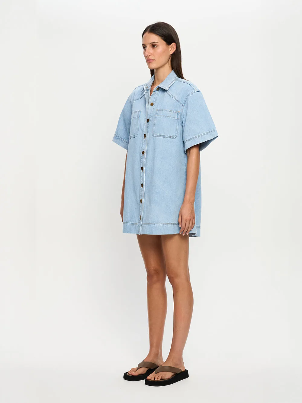 Avery Denim Mini Dress sold by Kivari product image thumbnail 3