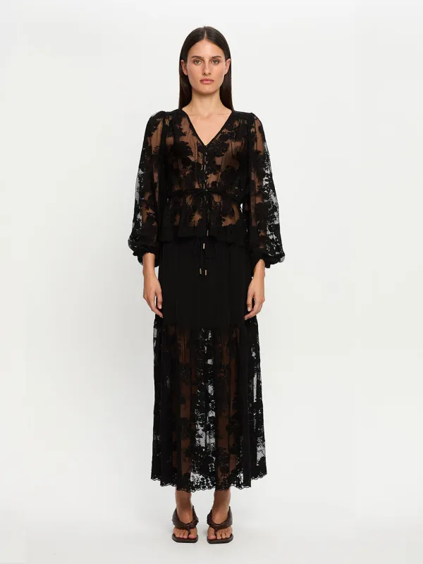 Blaire Lace Maxi Skirt sold by Kivari