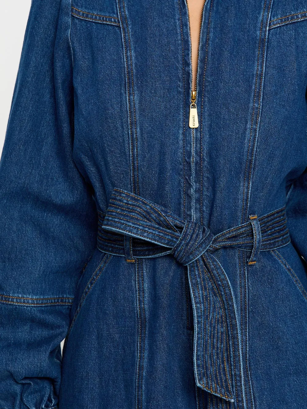 Lourdes Denim Playsuit sold by Kivari product image thumbnail 4