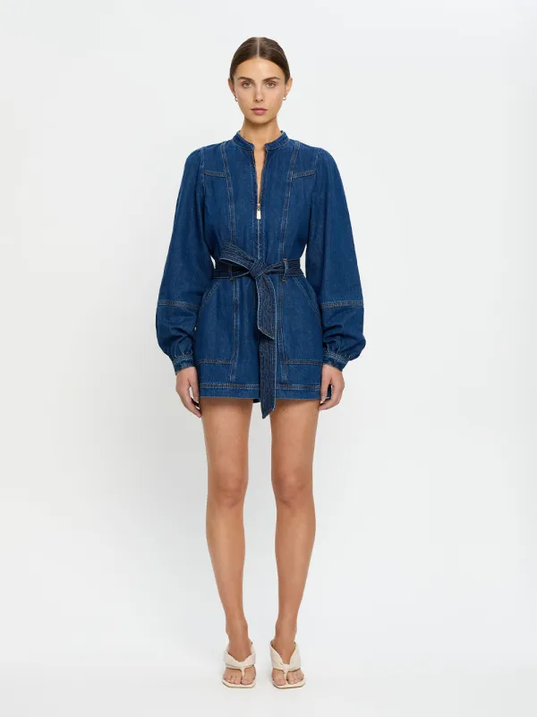 Lourdes Denim Playsuit sold by Kivari