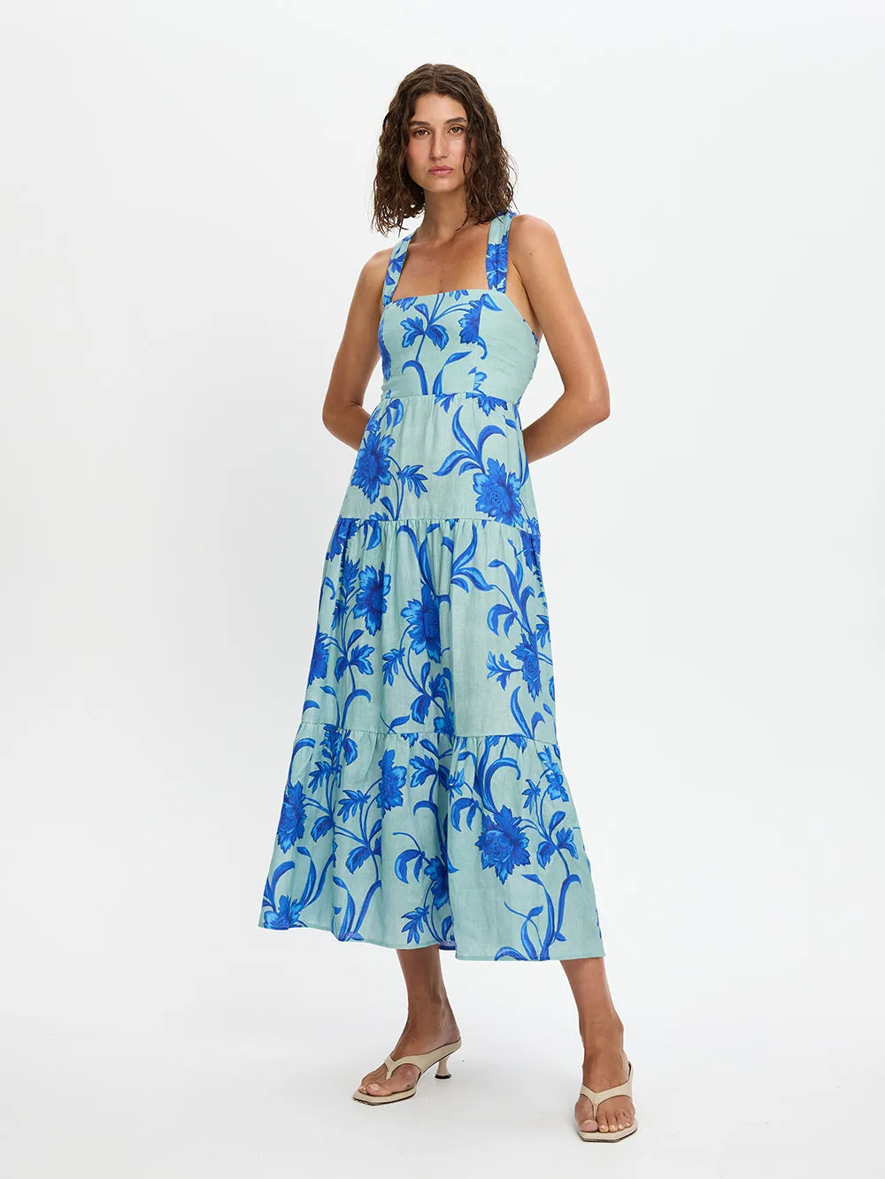 Juniper Strappy Midi Dress sold by Kivari