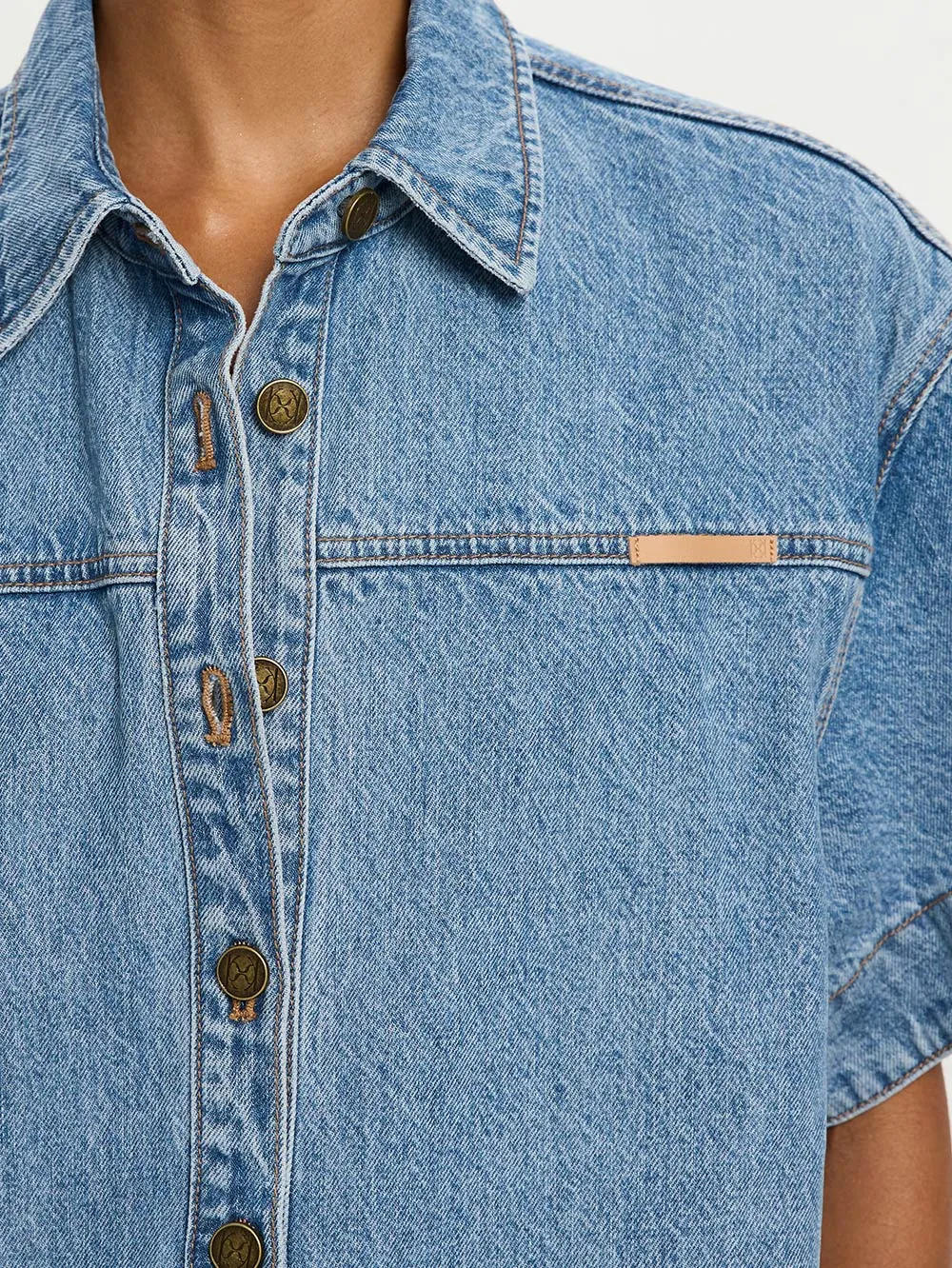 Marla Denim Mini Dress sold by Kivari product image thumbnail 4