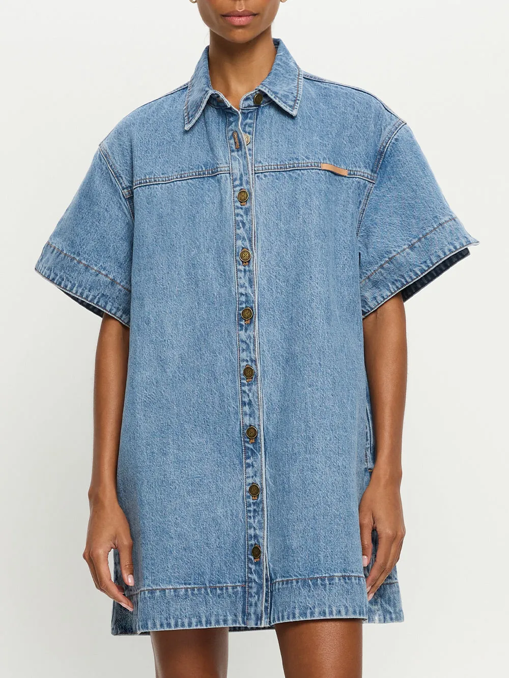 Marla Denim Mini Dress sold by Kivari product image thumbnail 5
