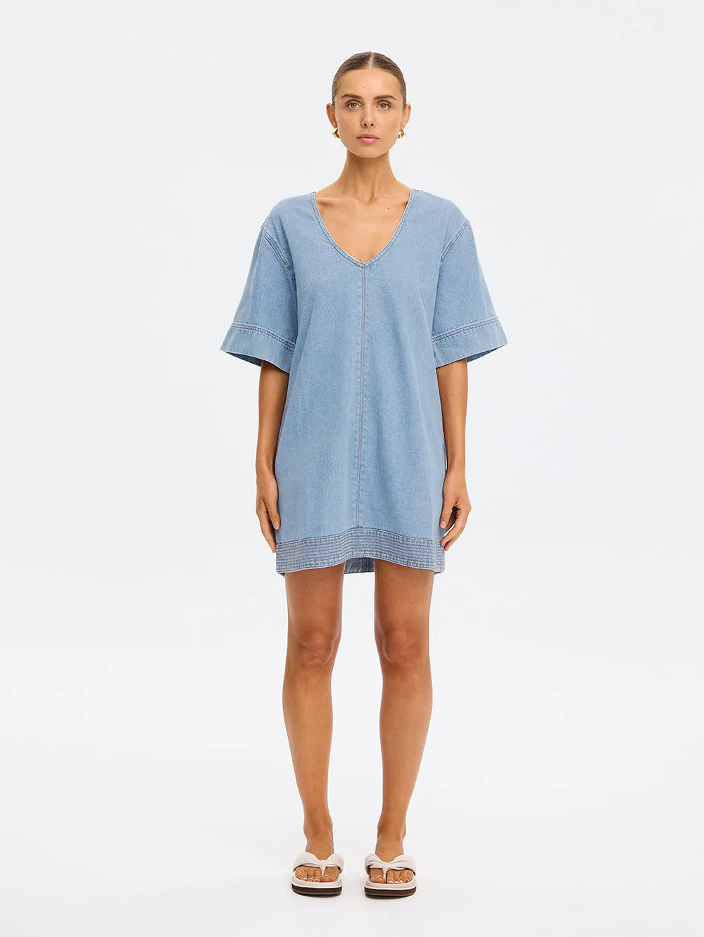 Emilie Denim Mini Dress sold by Kivari product image thumbnail 2