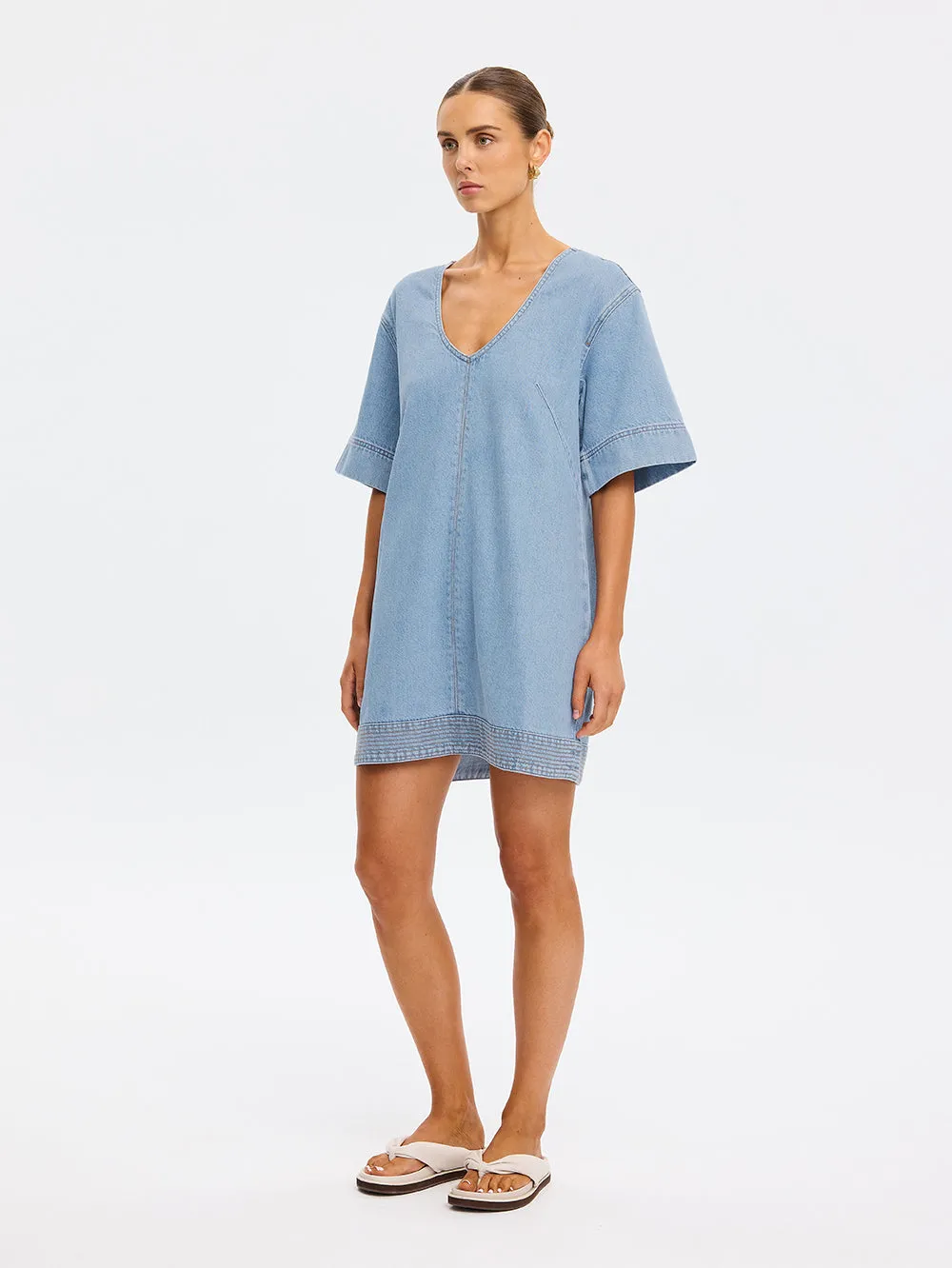 Emilie Denim Mini Dress sold by Kivari product image thumbnail 3