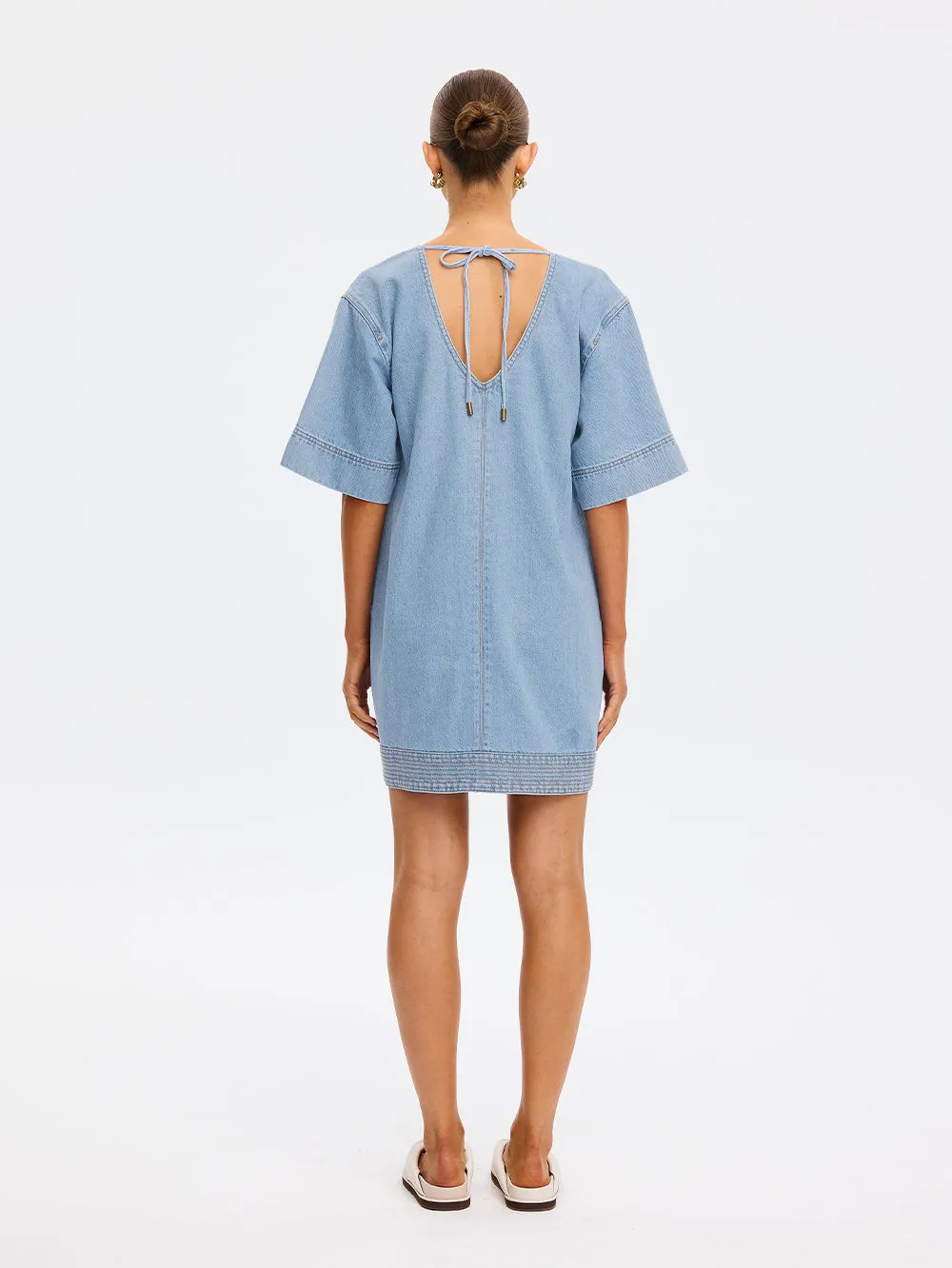 Emilie Denim Mini Dress sold by Kivari product image thumbnail 4