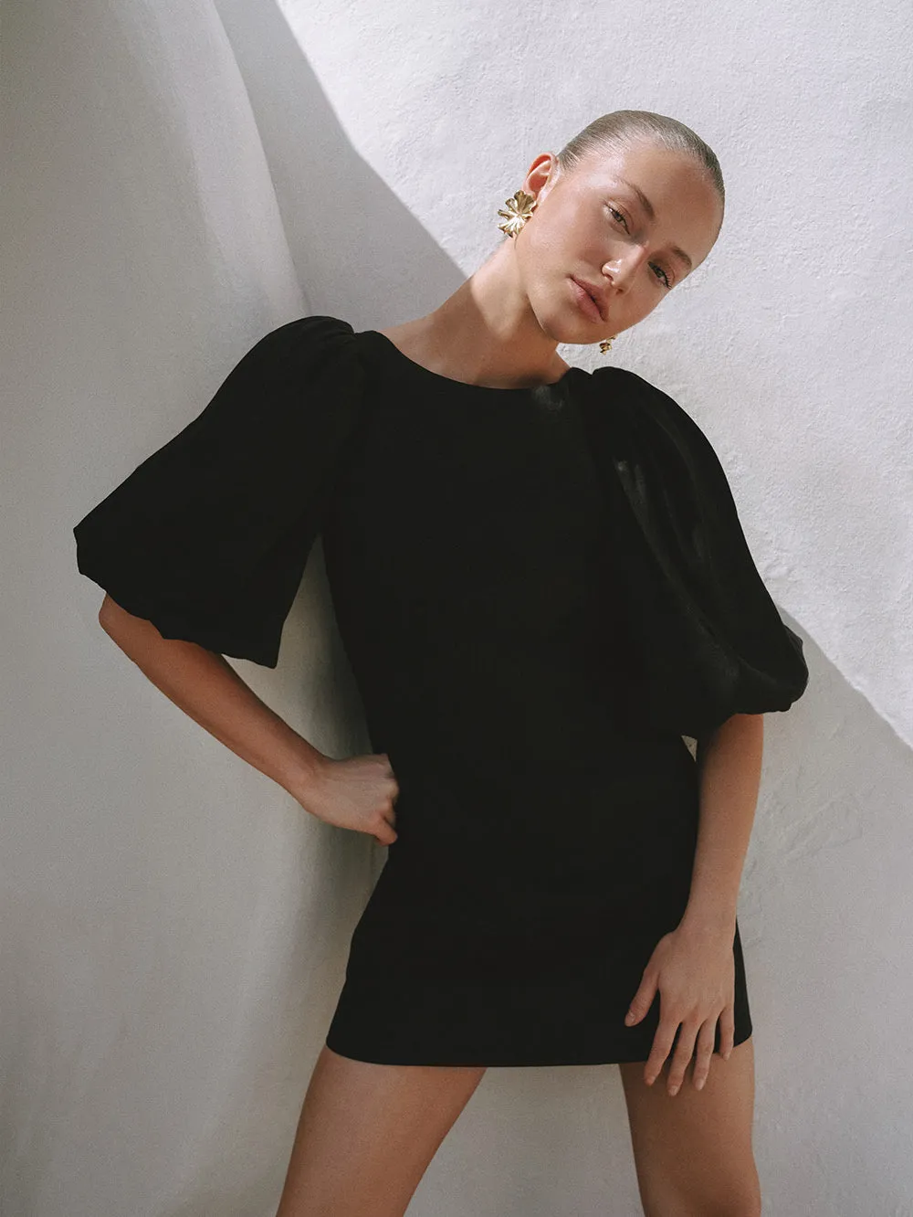 Cleo Bubble Sleeve Mini Dress sold by Kivari product image thumbnail 2