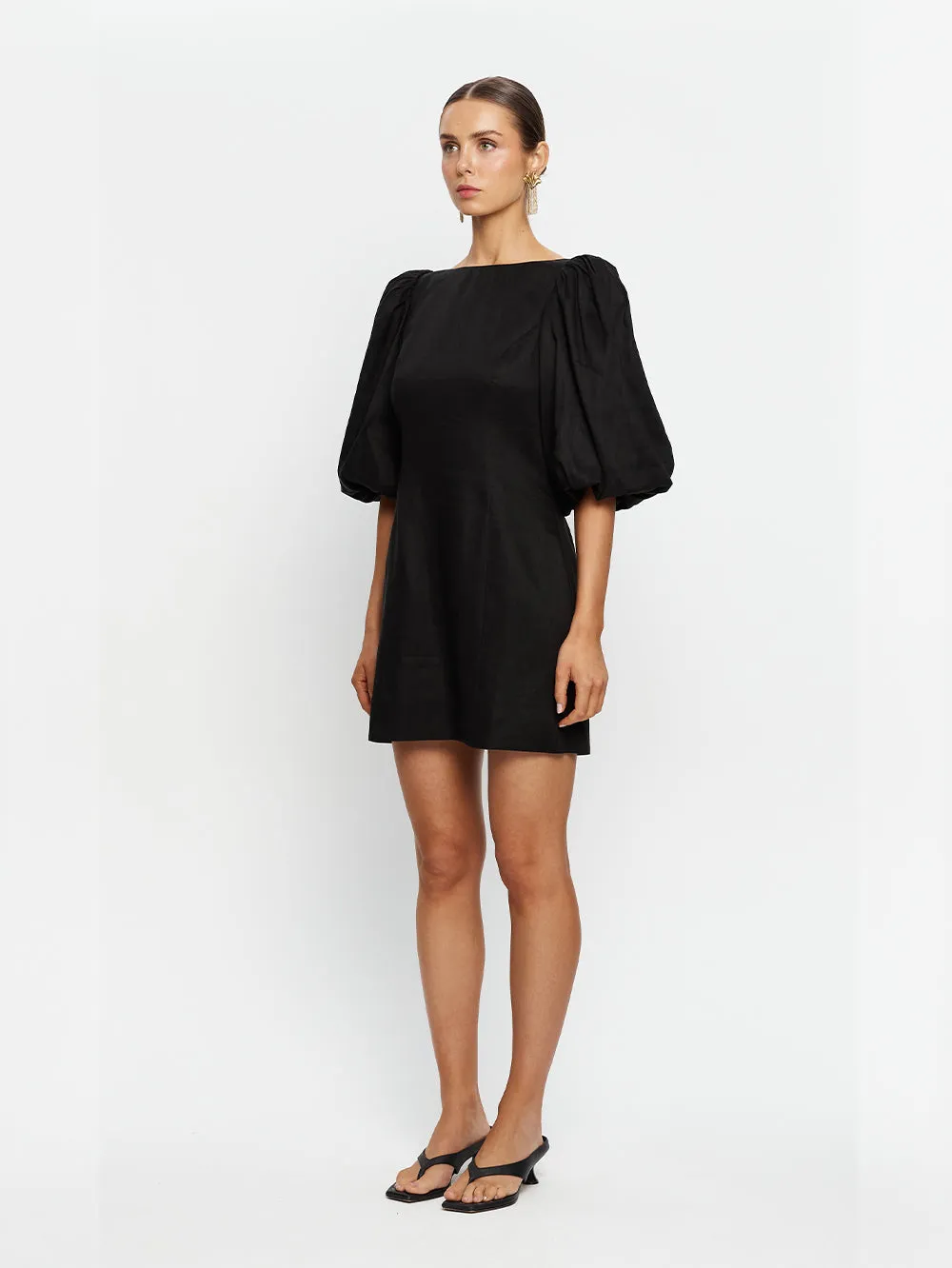 Cleo Bubble Sleeve Mini Dress sold by Kivari product image thumbnail 3