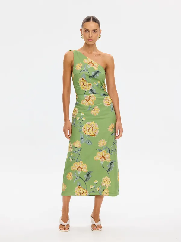 Eve One Shoulder Midi Dress made by Kivari