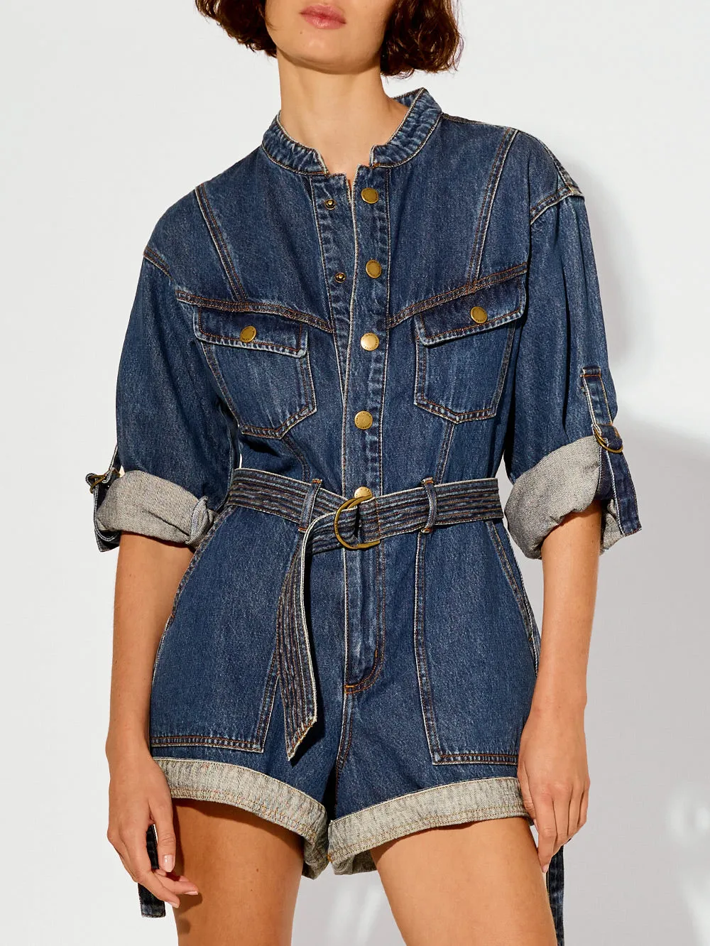 Elena Denim Playsuit sold by Kivari product image thumbnail 2