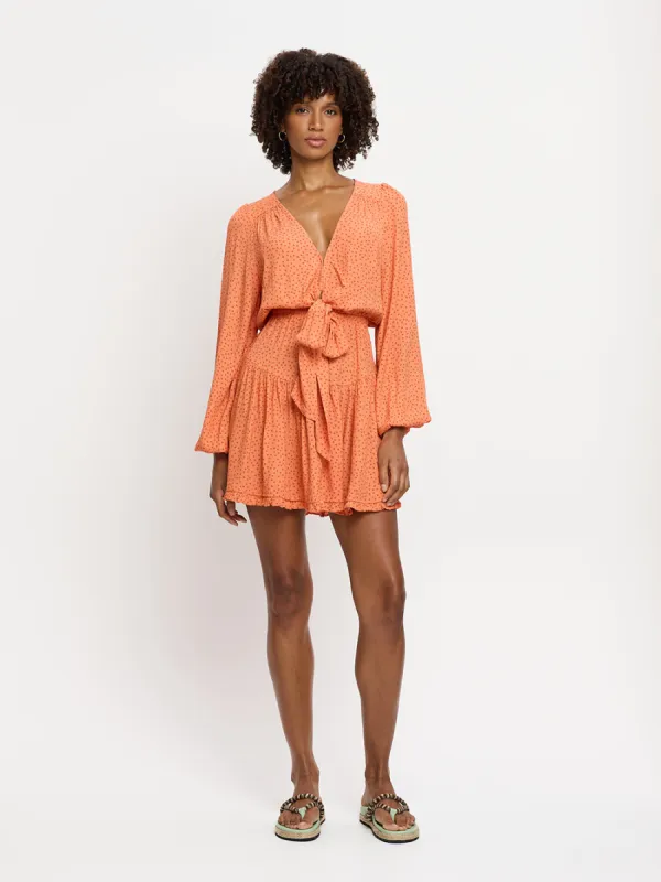 Milana Tie Front Mini Dress sold by Kivari