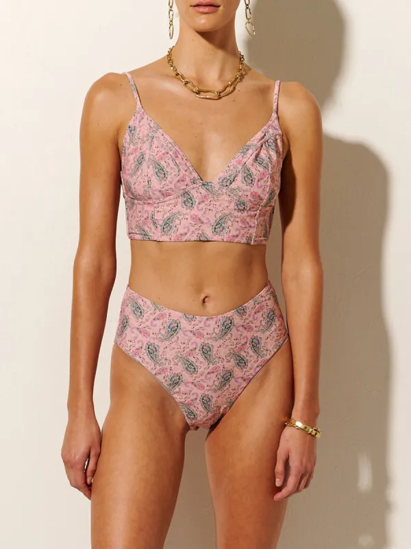 Isha High Waisted Bikini Bottom sold by Kivari