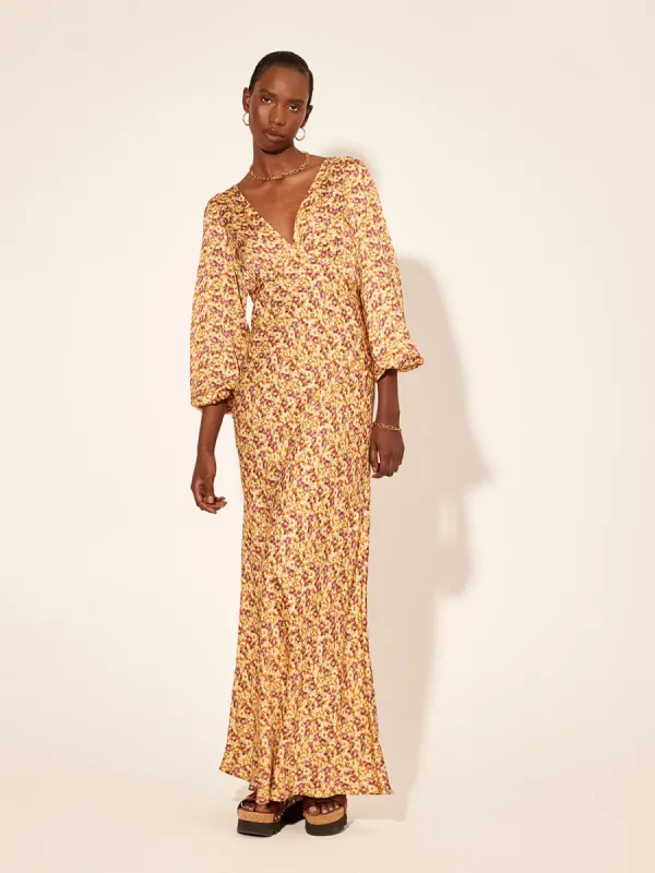 Mia Bias Cut Maxi Dress sold by Kivari