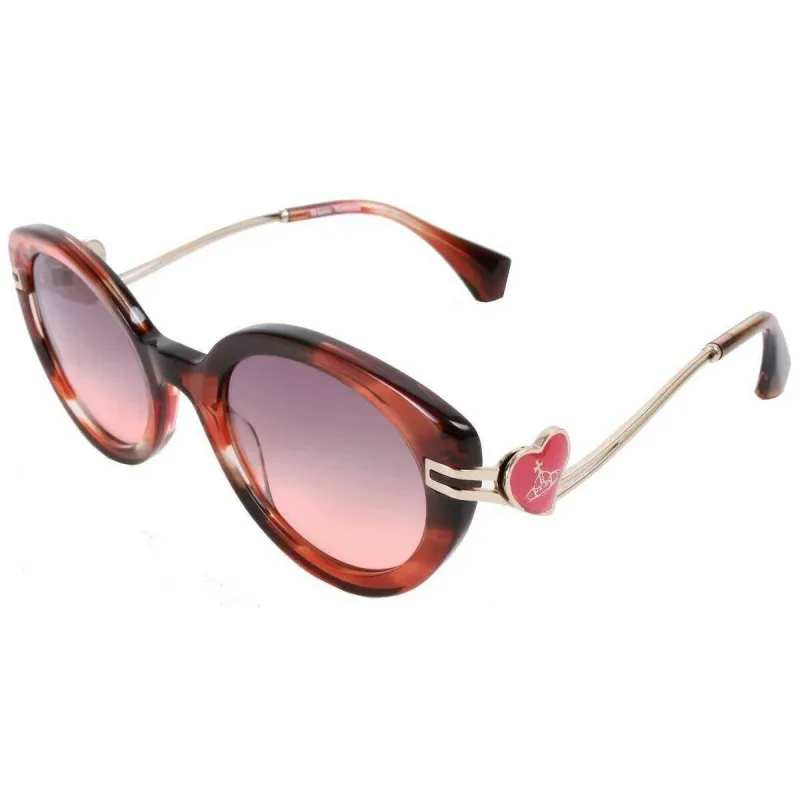 Vivienne Westwood Bianca Sunglasses - Gloss Orange Horn sold by KJ Beckett