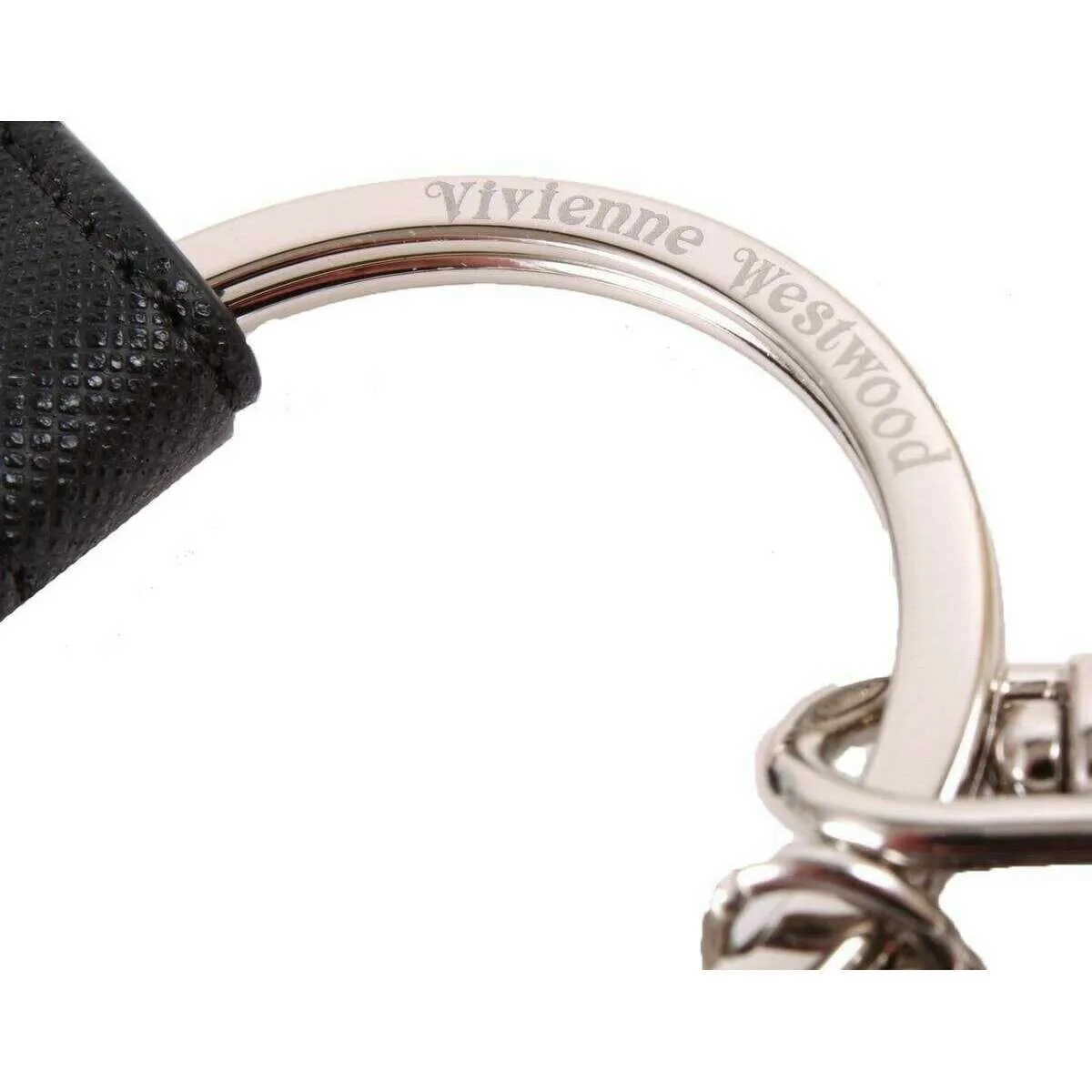Vivienne Westwood Saffiano I Love Orb Keyring - Black sold by KJ Beckett product image thumbnail 2
