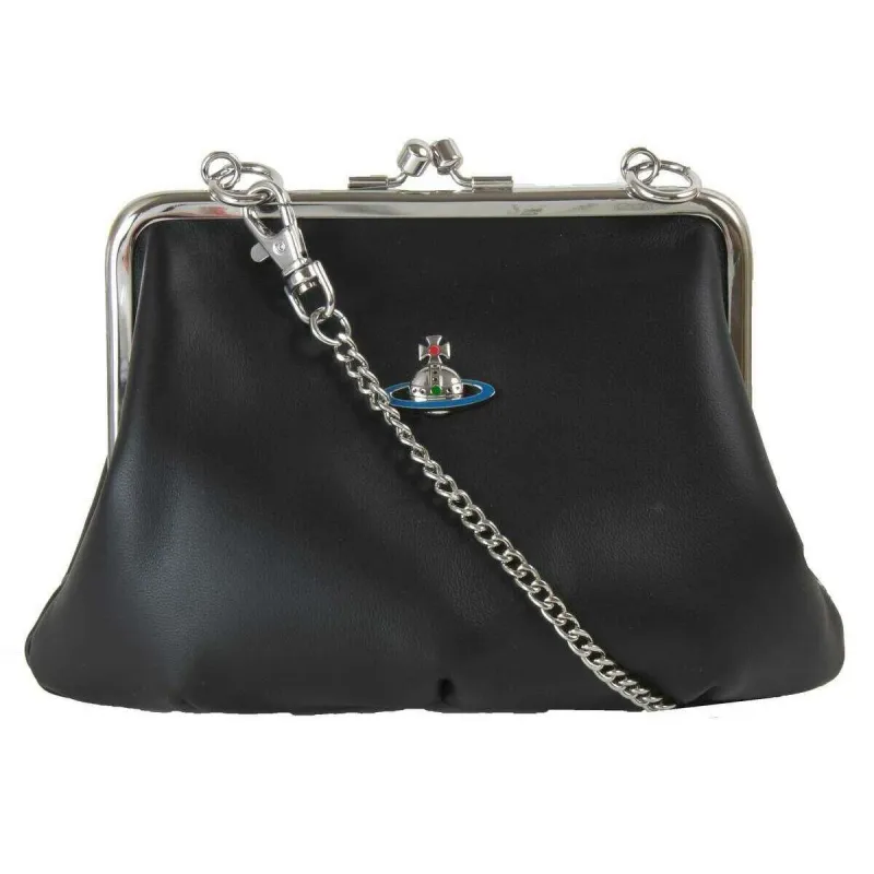 Vivienne Westwood Nappa Granny Frame Purse - Black sold by KJ Beckett