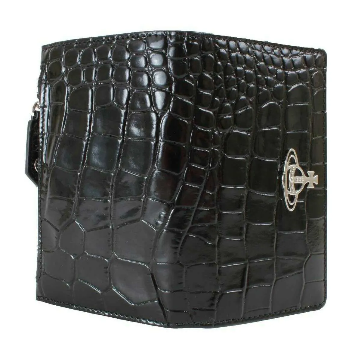 Vivienne Westwood Croc Slim Flap Card Holder - Black sold by KJ Beckett product image thumbnail 4