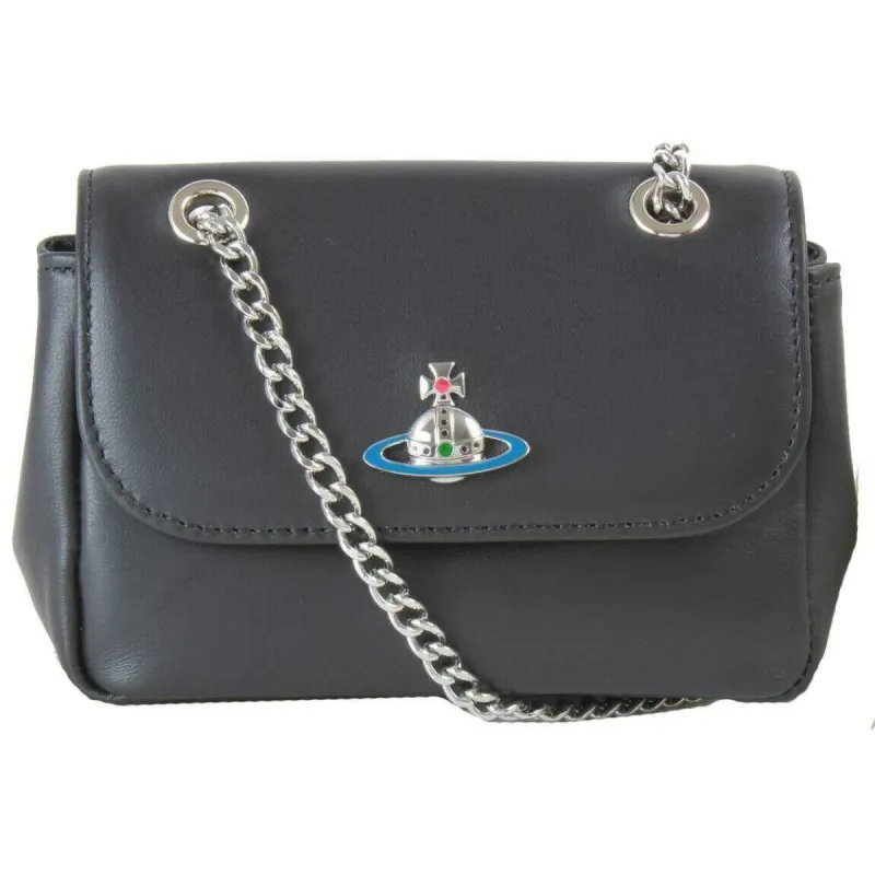 Vivienne Westwood Nappa Small Chain Purse Bag - Black sold by KJ Beckett