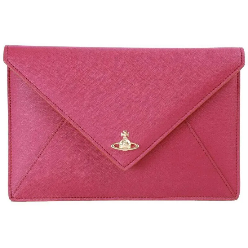 Vivienne Westwood Envelope Clutch Bag - Red sold by KJ Beckett