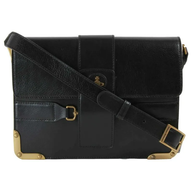 Vivienne Westwood Bella Horsebit Medium Flap Bag - Black sold by KJ Beckett