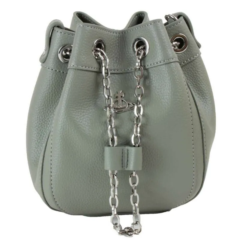 Vivienne Westwood Chrissy Small Bucket Bag - Green sold by KJ Beckett