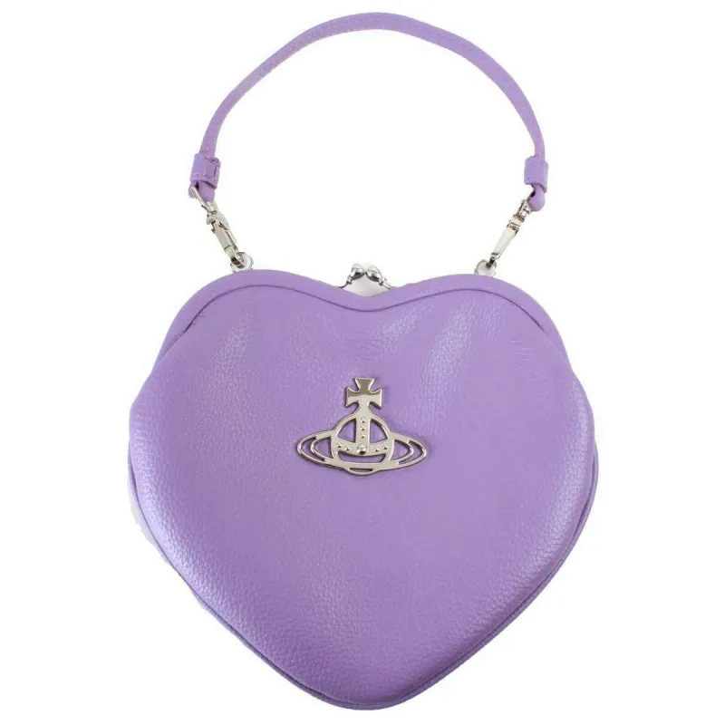 Vivienne Westwood Belle Heart Frame Purse - Purple sold by KJ Beckett