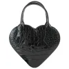 Vivienne Westwood Croc Josephine Heart Crossbody Bag - Black sold by KJ Beckett