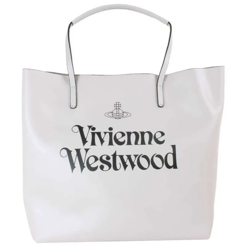 Vivienne Westwood Studio Shopper Bag - Grey/Black sold by KJ Beckett